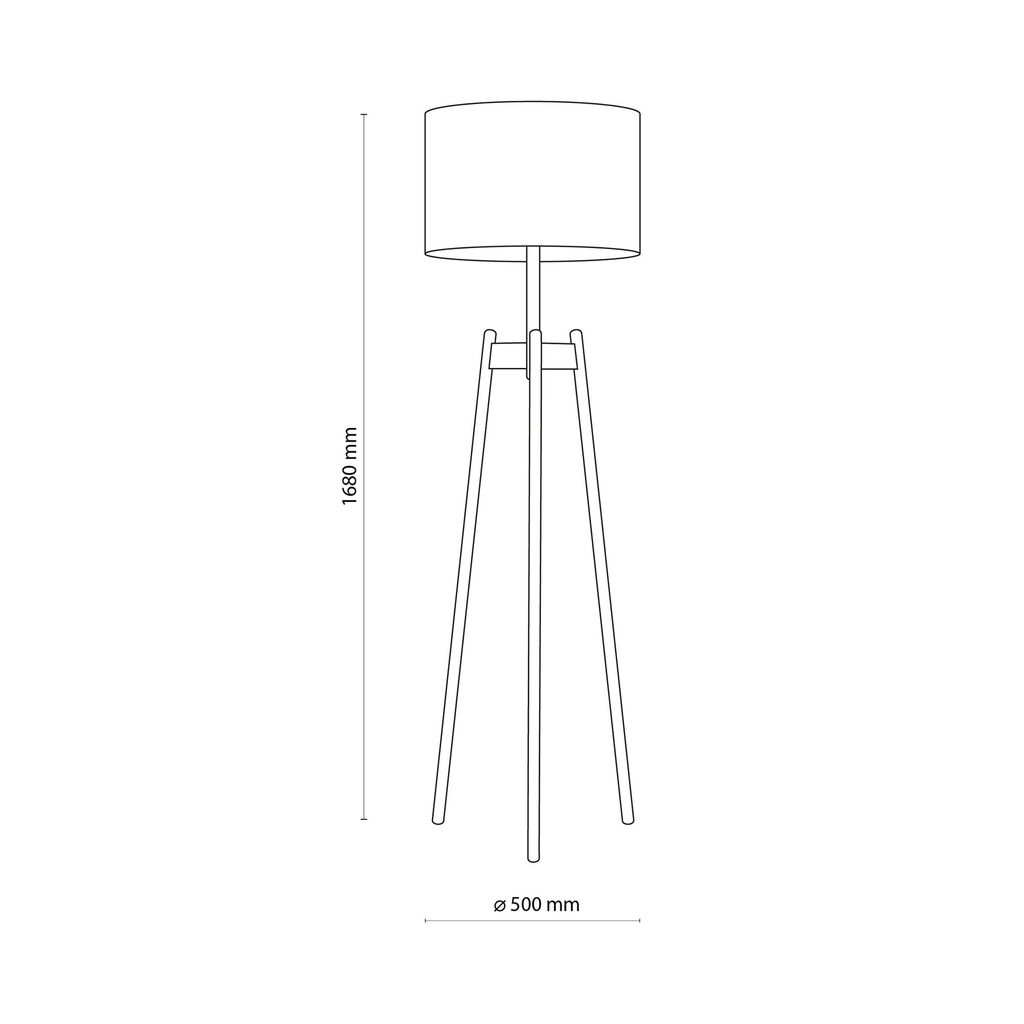 Bílá stojací lampa PEREZ