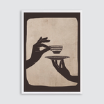 Obraz v bílém rámu COFFE SHADOW 50x70 cm