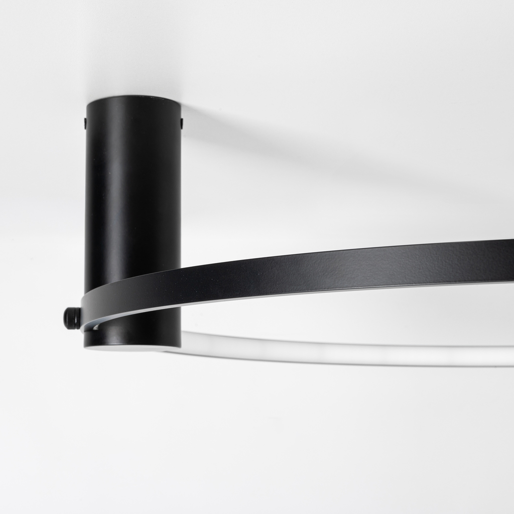 Kruhové stropní LED svítidlo HORIK 60 cm černé