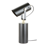 Černo-zlatá stolní lampa s reflektorem RESI