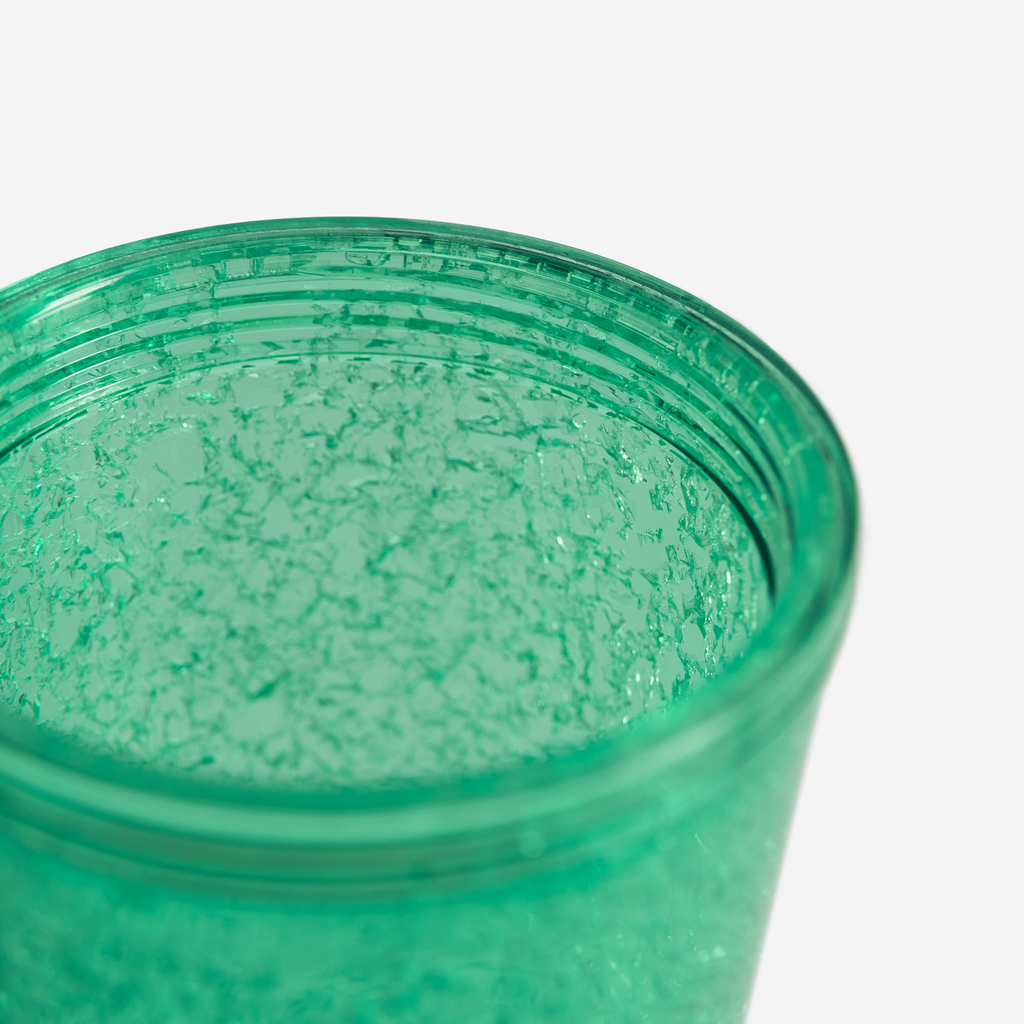 Plastový kelímek s brčkem zelený 500 ml