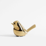 Figurka dekoracyjna PTAK złota
