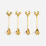 Sada lžiček s ozdobným koncem RUDOLF 4 ks