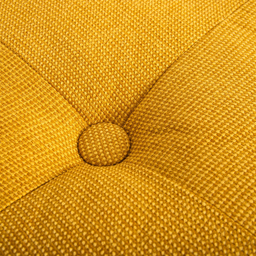 Žlutý sedací polštář PUFFY PUF 48x18 cm