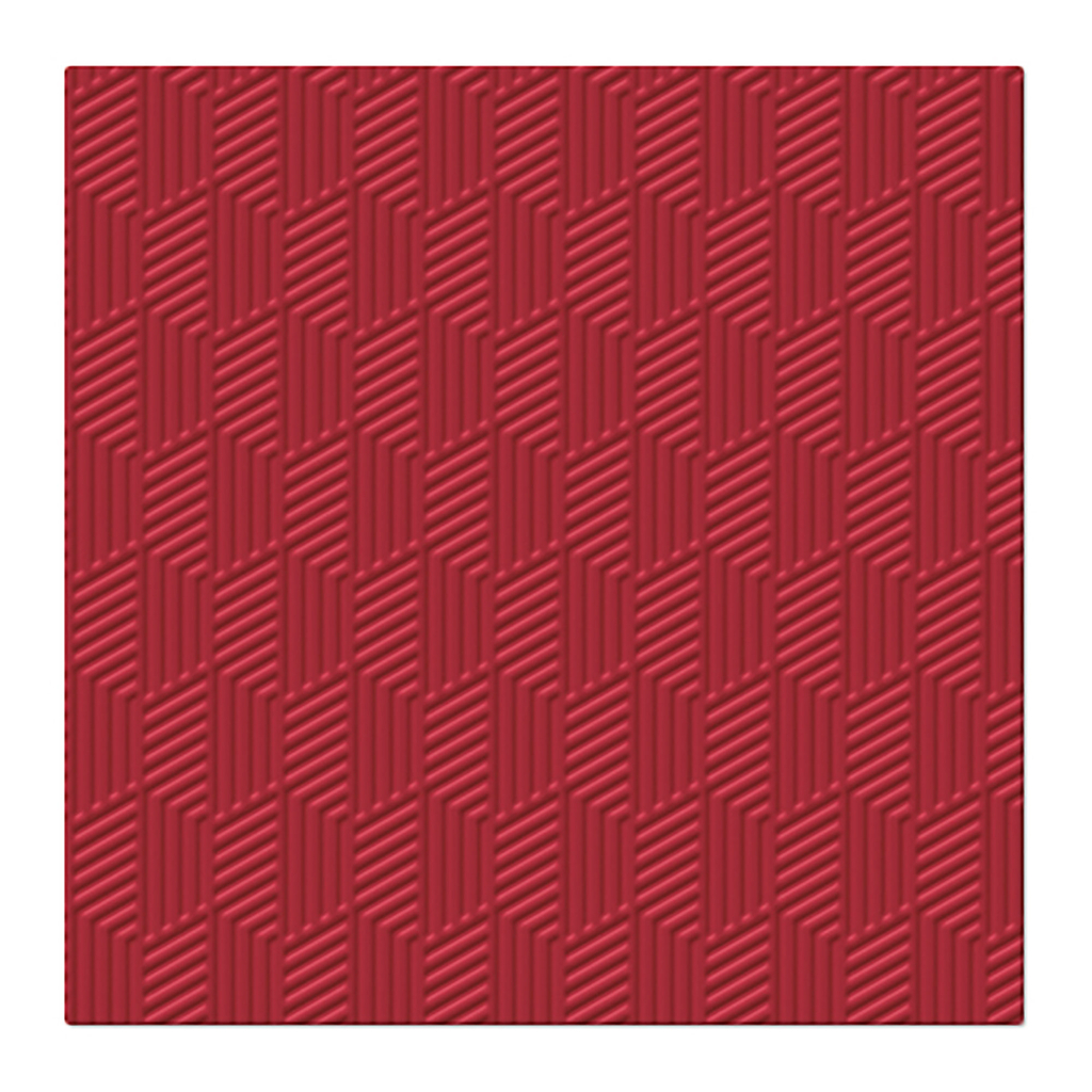 Červené dekorativní papírové ubrousky INSPIRATION TEXTURE 20 ks