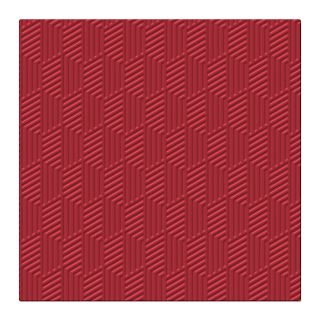 Červené dekorativní papírové ubrousky INSPIRATION TEXTURE 20 ks