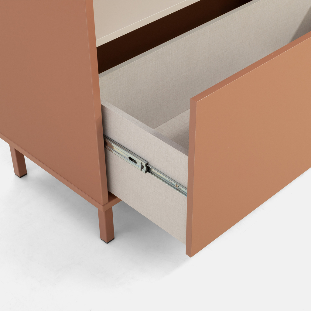 Komoda s šuplíkem terracotta MILLES