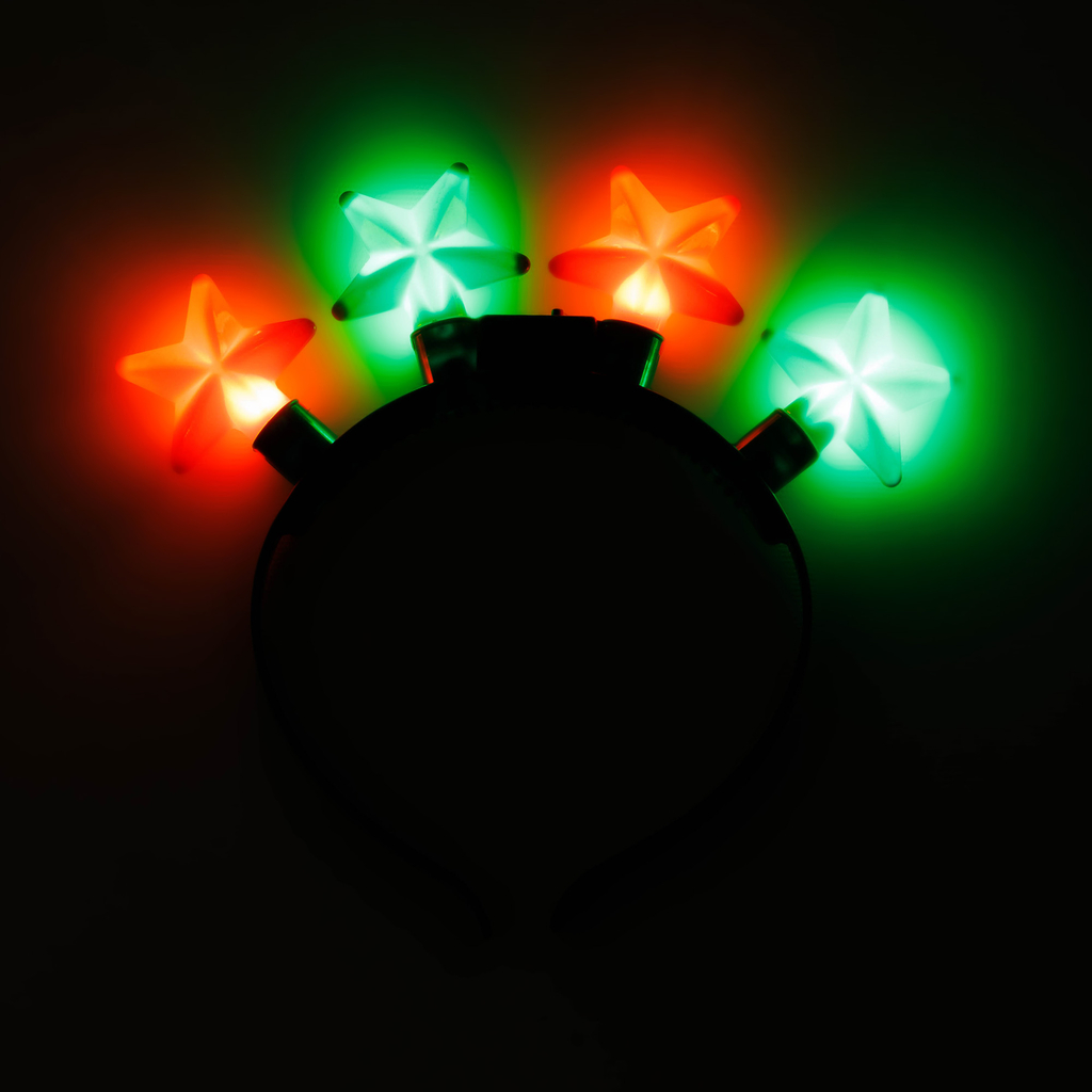 Čelenka, vánoční, svítící, MIX