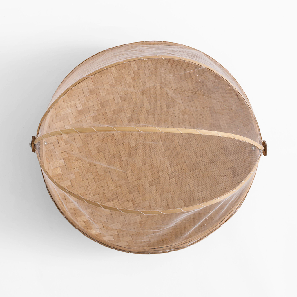 Bambusový košík s moskytiérou 35 cm