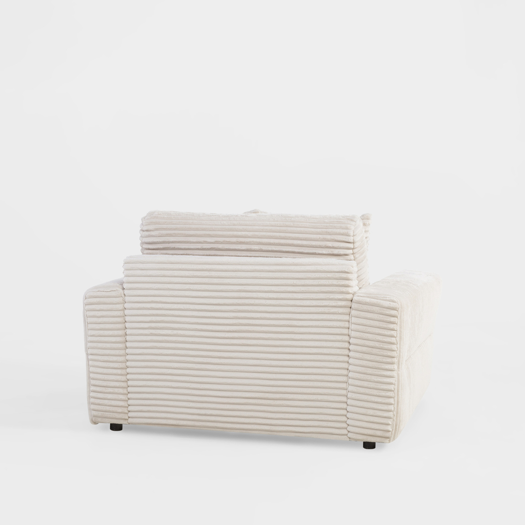 Křeslo loveseat krémové NOEMI