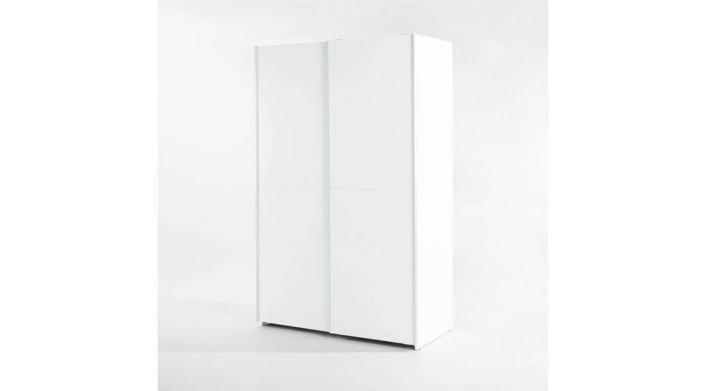 Bílá skříň s posuvnými dveřmi SCHACH MATT 120 cm