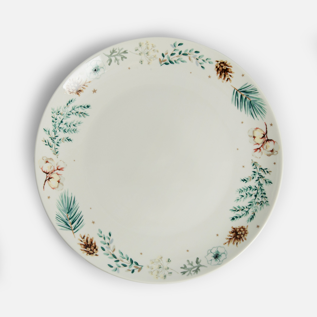 Vánoční jídelní talíř CONE 26,5 cm