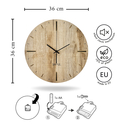Skandinávské kuchyňské 3D hodiny ADAM 36 cm