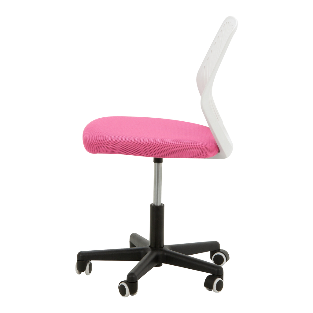 Růžovo-bílá kancelářská židle MINISIT