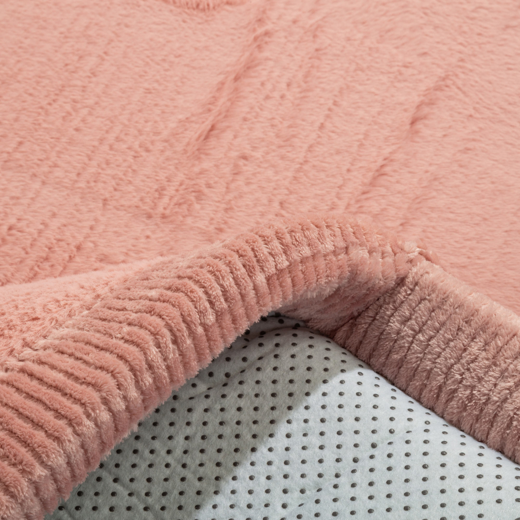 Růžový koberec PUFFY SOFT 150x200 cm