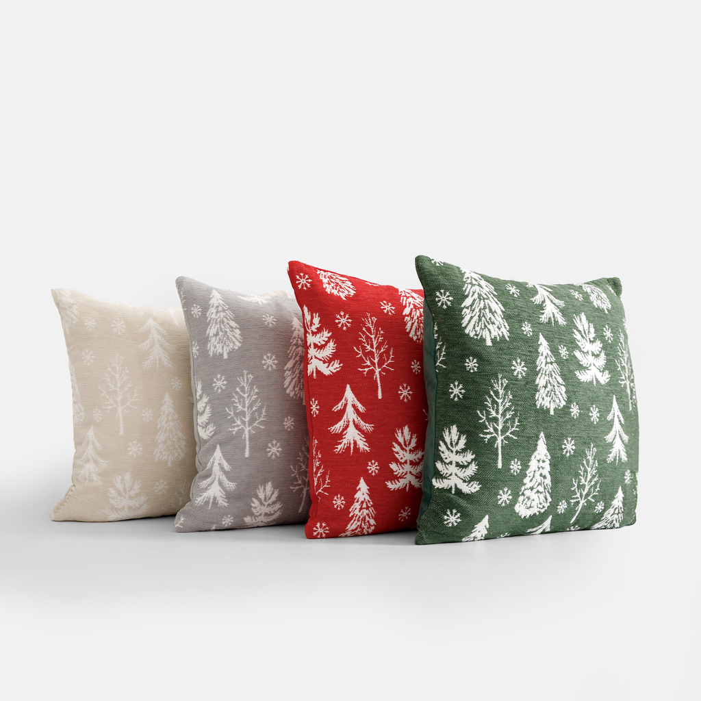 Povlak na polštář se stromečky zelený ENJOY 45x45 cm