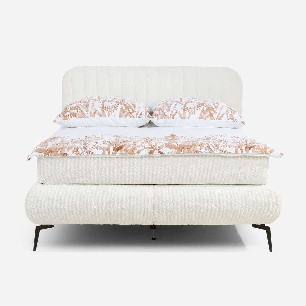 Postel boxspring VALO bílá 140x200
