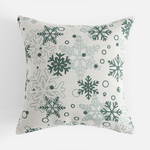 Povlak na polštář bílé sněhové vločky VINTRO 45x45 cm