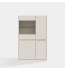 OAK SQUERE VITRÍNA S OSVĚTLENÍM 1W3D L/P OSQV421B-M839