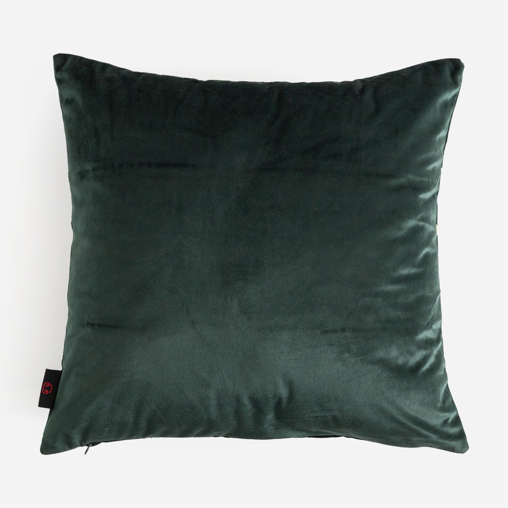 Vánoční povlak na polštář tmavě zelený CANELLA 45x45 cm
