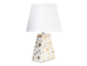Stolní lampa keramická bílá 34,5 cm