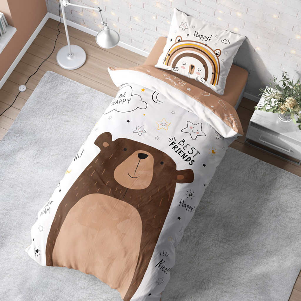 Bavlněné povlečení LULULAND MEDVÍDEK 160x200 cm