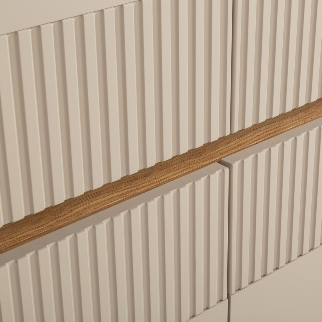 Komoda s osvětlením OAK SQUERE 95,3 cm