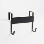 Černý věšák na dveře 12x7,5x10,5 cm