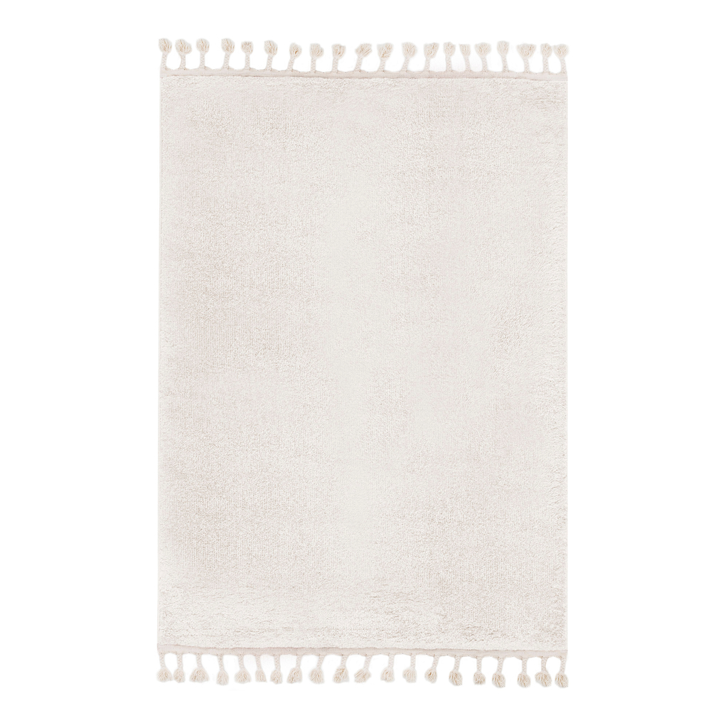 Koberec s třásněmi krémový ALASKA 200x290 cm