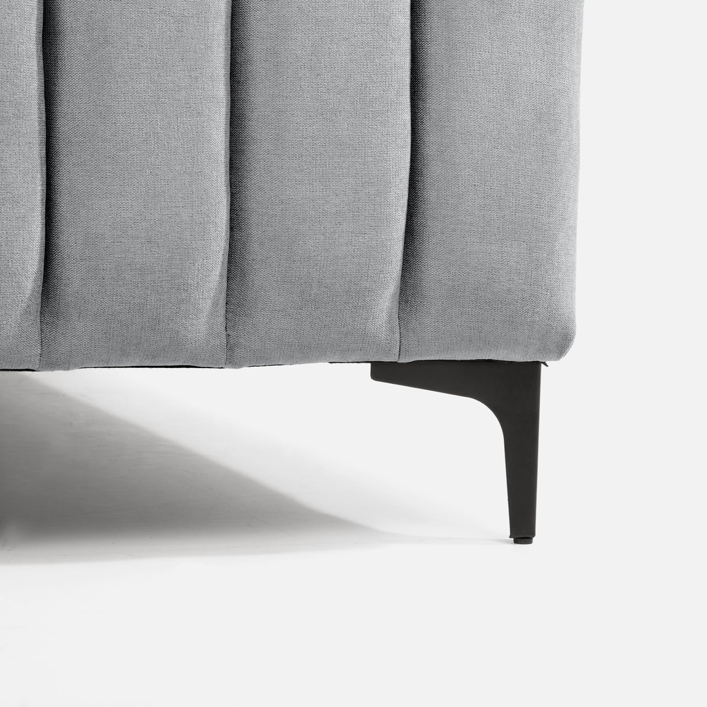 Šedá postel KELLY 160x200cm