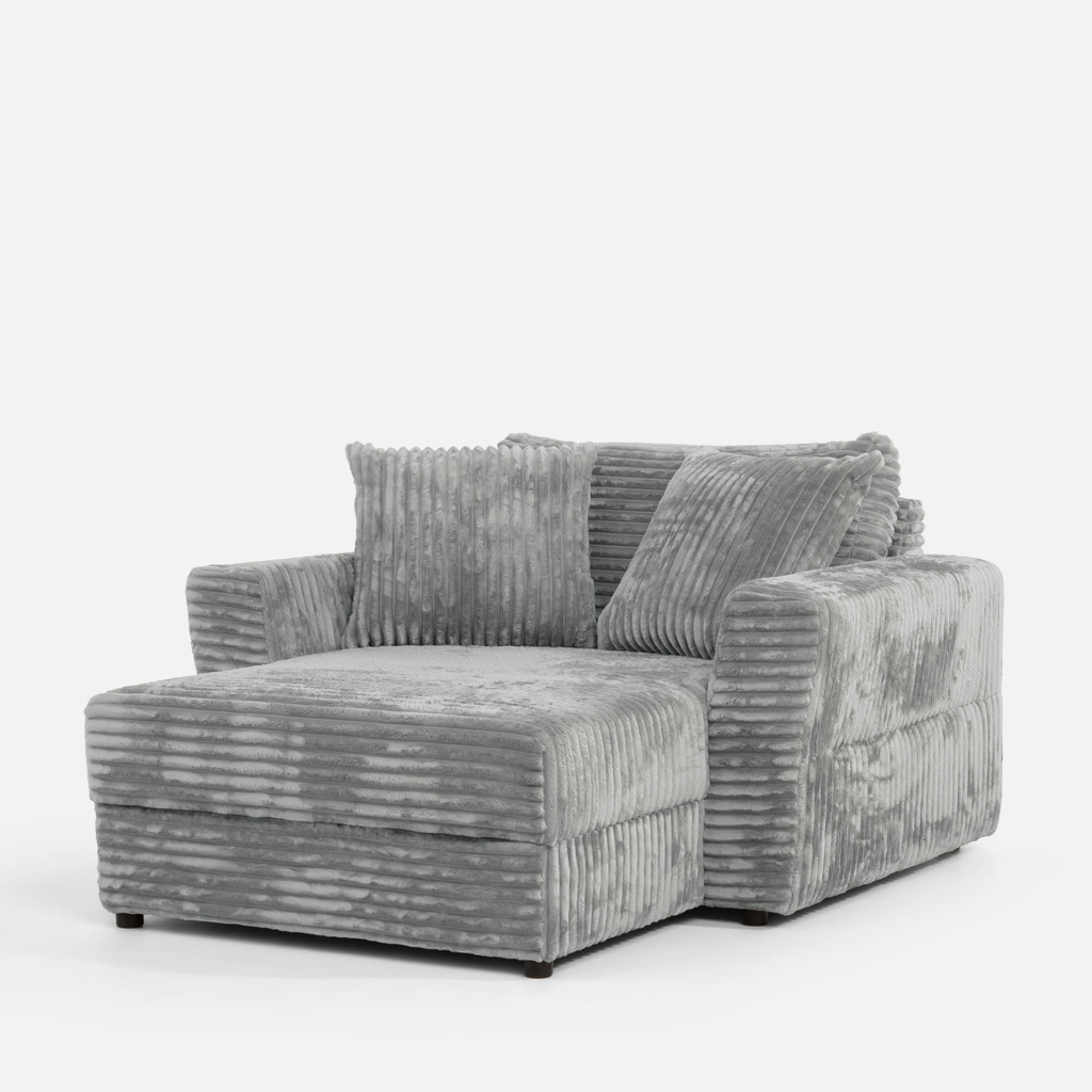 Křeslo loveseat světle šedé NOEMI