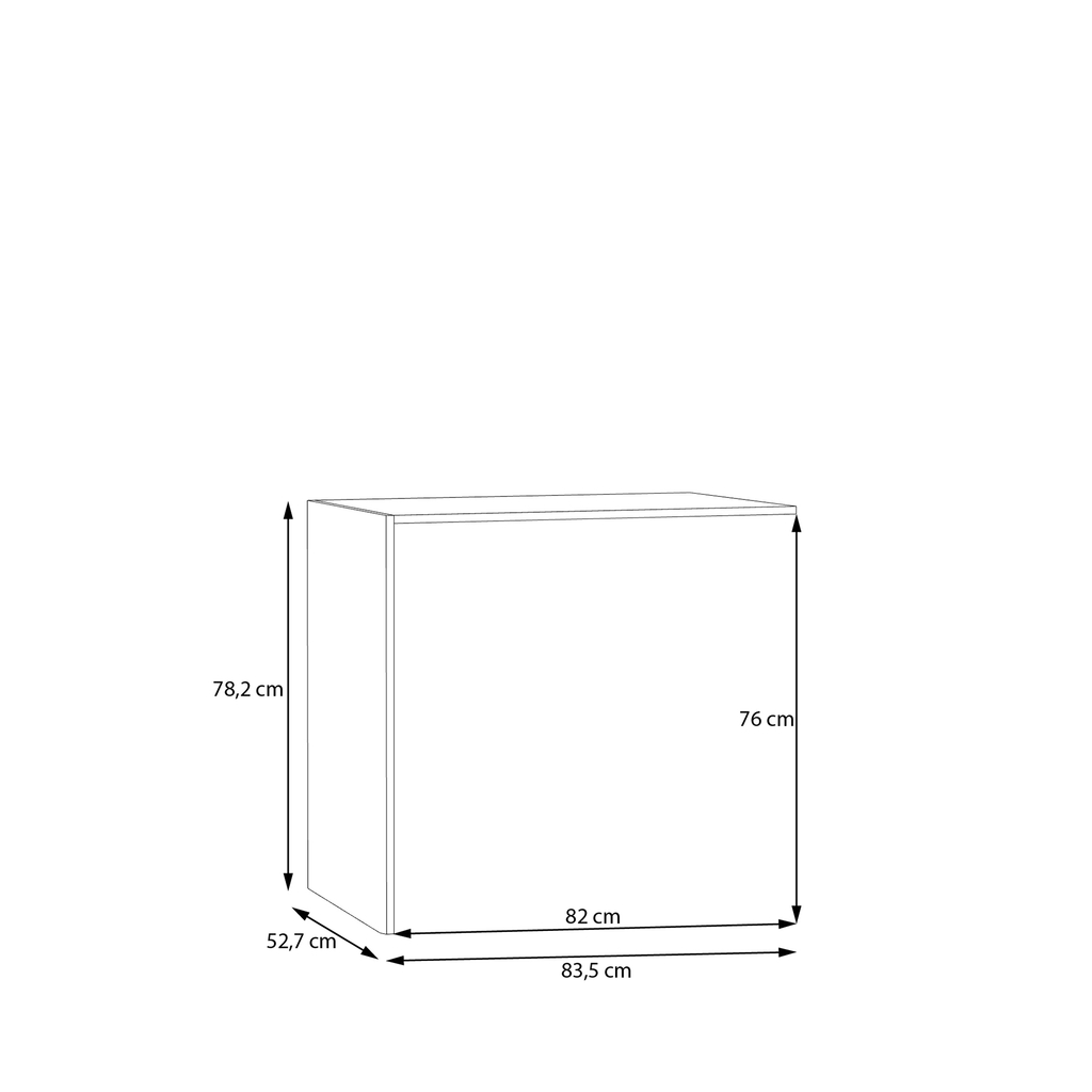 Vnitřní úložný box do šatní skříně 83,5 cm