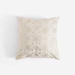 Dekorativní polštář s hvězdičkami krémový CELEBRI 45x45 cm