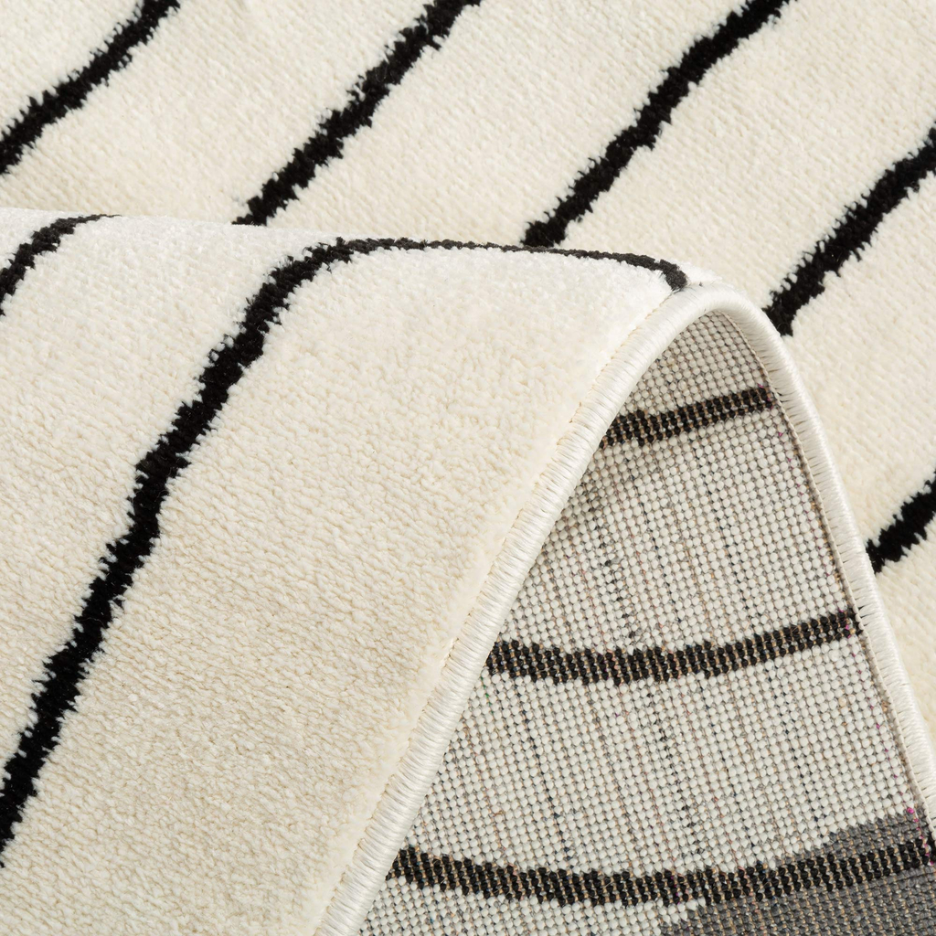 Koberec art déco krémový MILLEY 80x150 cm