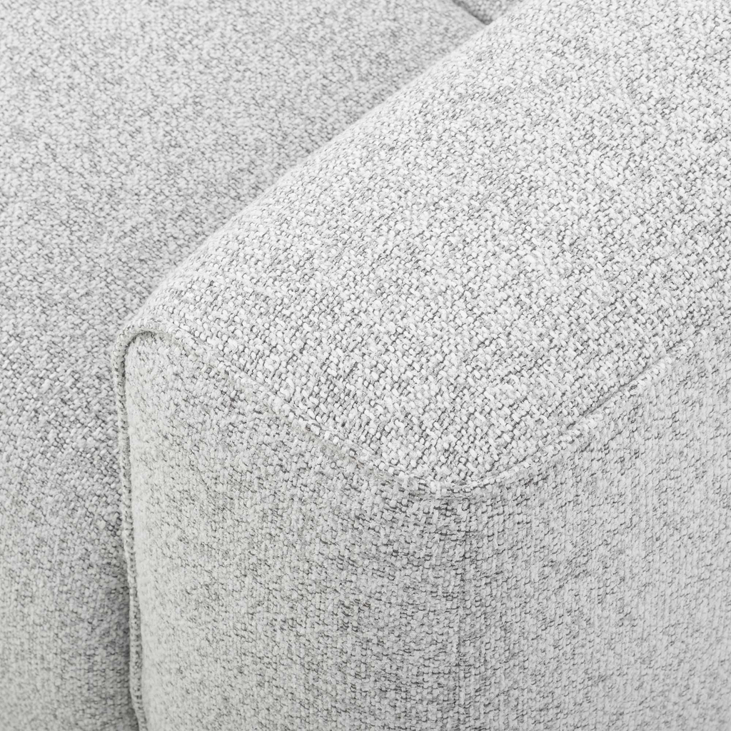 Rozkládací rohová sedačka šedá melírovaná BIANCO O pravá