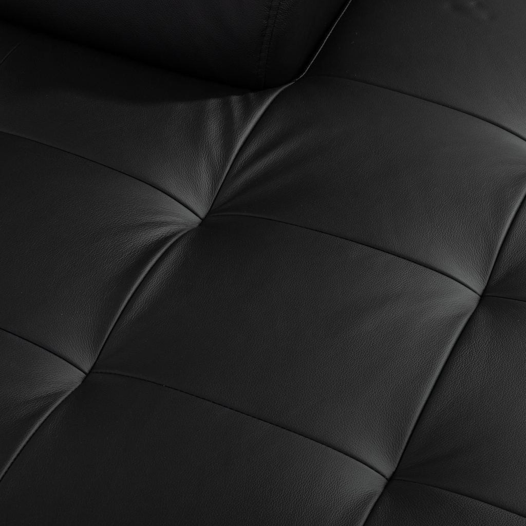 Rozkládací kožená rohová sedací souprava VANILLA NEW pravá