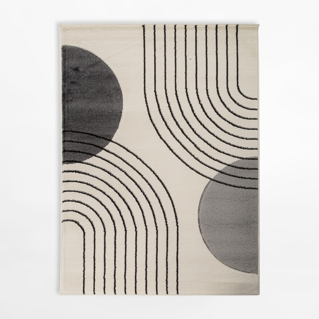 Koberec art déco krémový MILLEY 200x290 cm