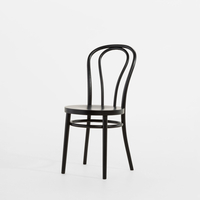 Dřevěná židle černá CARLO