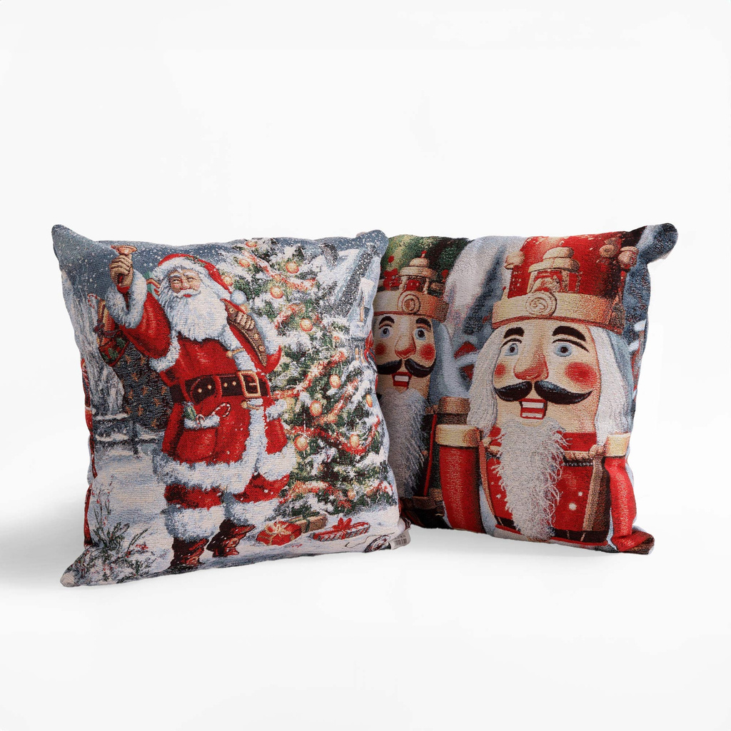 Vánoční polštář Louskáček FROSTY 43x43 cm