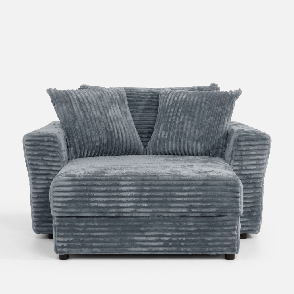 Křeslo loveseat šedé NOEMI