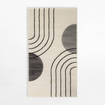 Koberec art déco krémový MILLEY 80x150 cm
