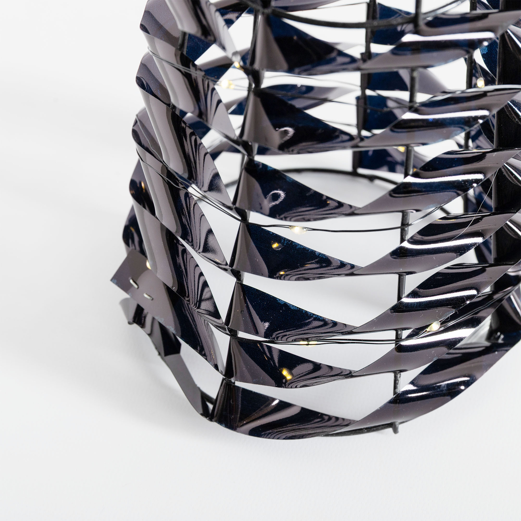 Dekorace stromeček, LED, černá, 40 cm