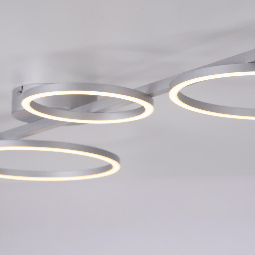 Stříbrné LED stropní svítidlo MINI RITUS