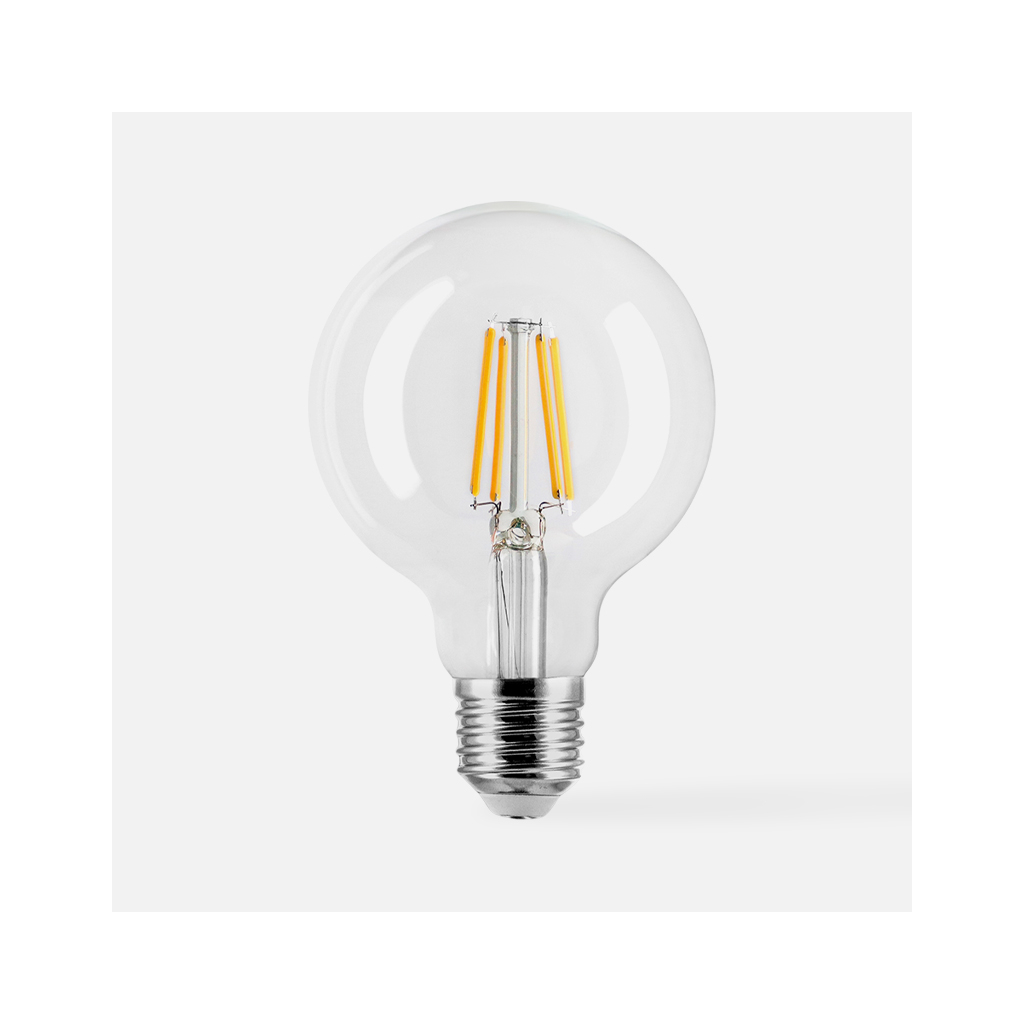 LED žárovka neutrální barva ORO-CLARO-E27-G80-7W-NW