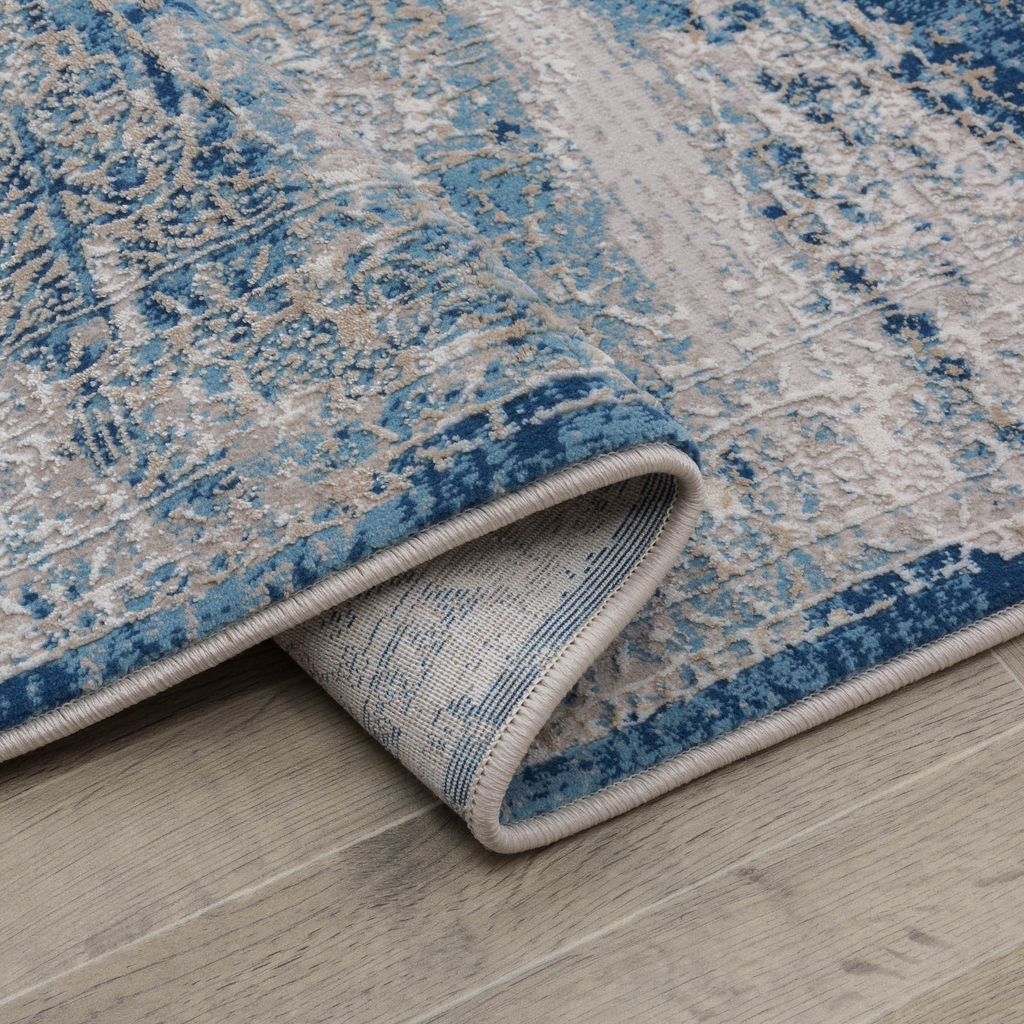 Koberec vintage modrý ALMERA 80x140 cm