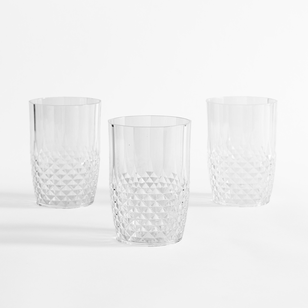 Sada 3 plastových sklenic 475 ml