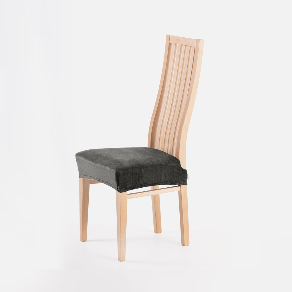 Potah na židli tmavě šedý SENTO 40x40