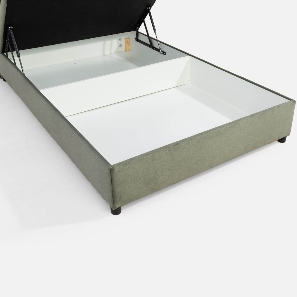 Postel boxspring zelená LAURITA 120x200 cm