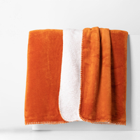 Beránková deka oranžová DOLLY 150x200 cm