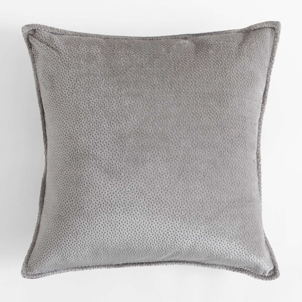 Poszewka dekoracyjna szara RIANO 45x45 cm